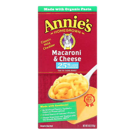 Annie's Homegrown Low Sodium Mac and Cheese, 6 Oz Pack (Pack of 12) - Cozy Farm 
