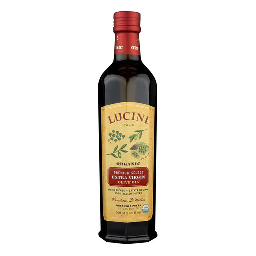 Lucini Organic Premium Select - Extra-Virgin Olive Oil (Pack of 6 - 16.9 Fl Oz.) - Cozy Farm 