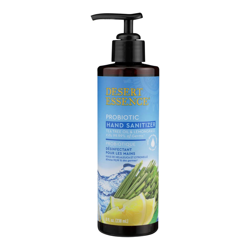 Desert Essence Lemongrass Hand Sanitizer (Pack of 8 Fl Oz) - Cozy Farm 