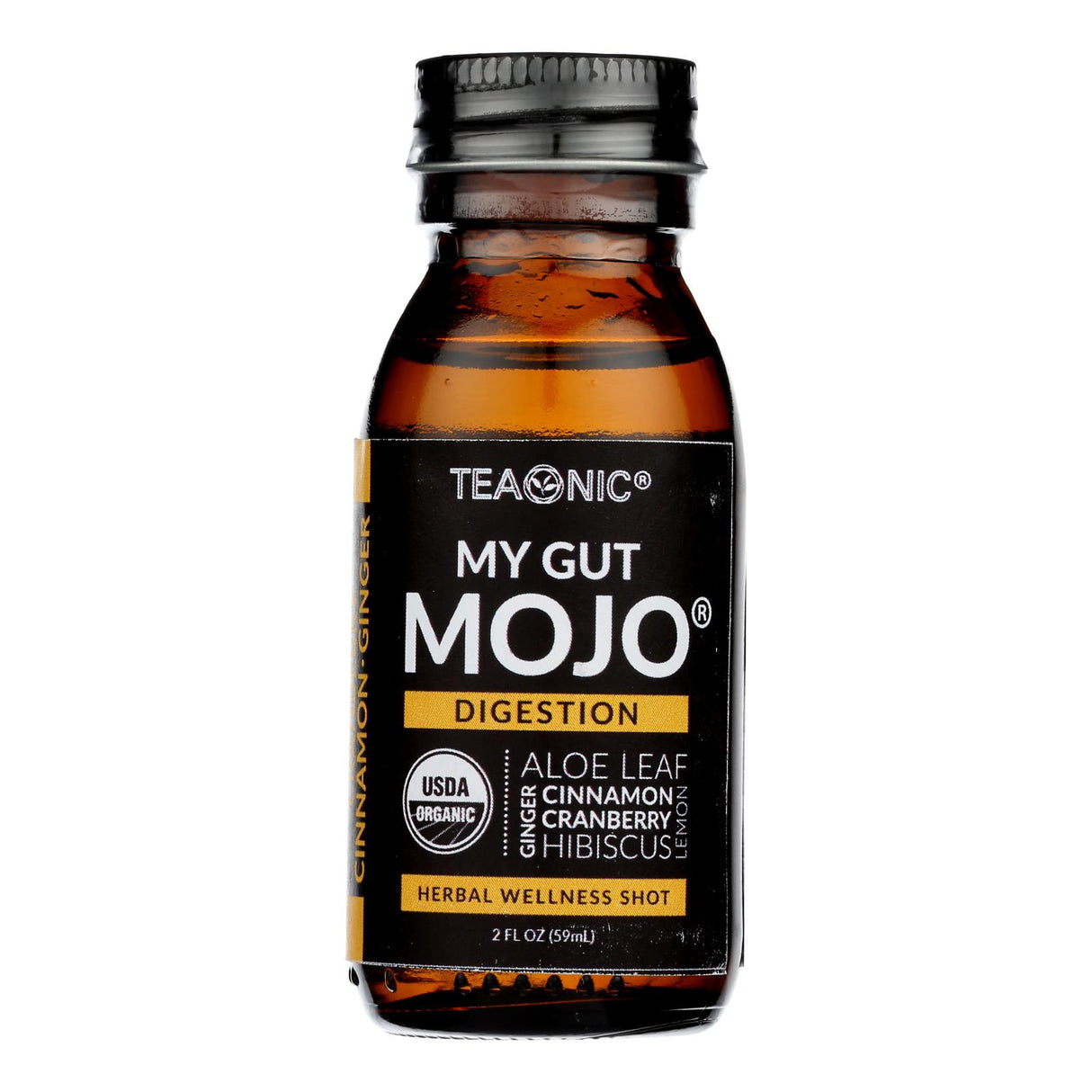 Teaonic Gut Mojo Herbal Tea (Pack of 6 - 2 Fl Oz) - Cozy Farm 