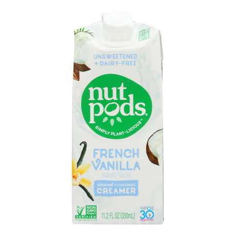 Nutpods French Vanilla Non-Dairy Creamer, Unsweetened (Pack of 12) - 11.2 Fl Oz. - Cozy Farm 