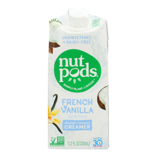 Nutpods Non-Dairy Creamer French Vanilla Unsweetened (Pack of 12) - 11.2 Fl Oz. - Cozy Farm 