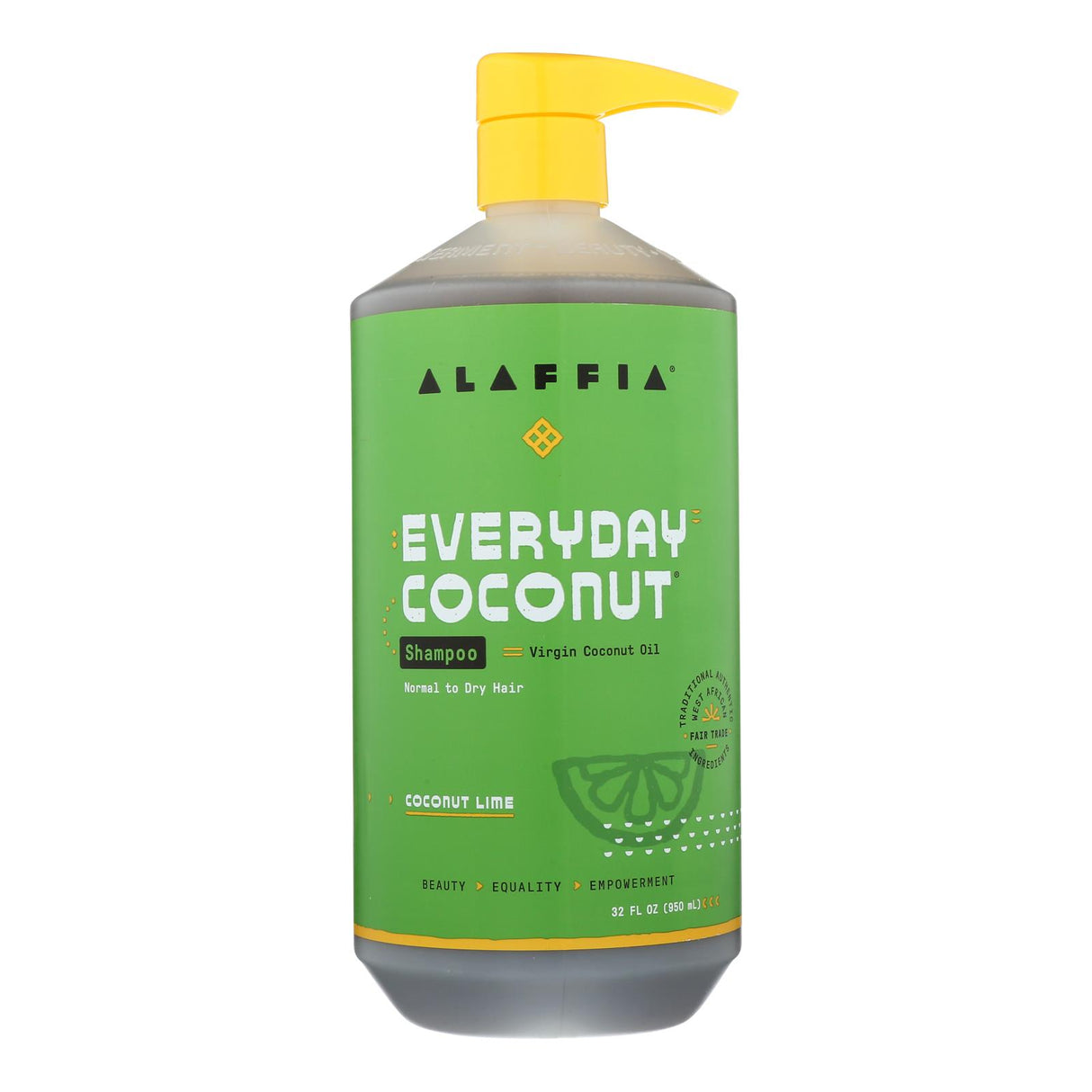 Alaffia Everyday Coconut Lime Shampoo, 32 Fl Oz - Cozy Farm 