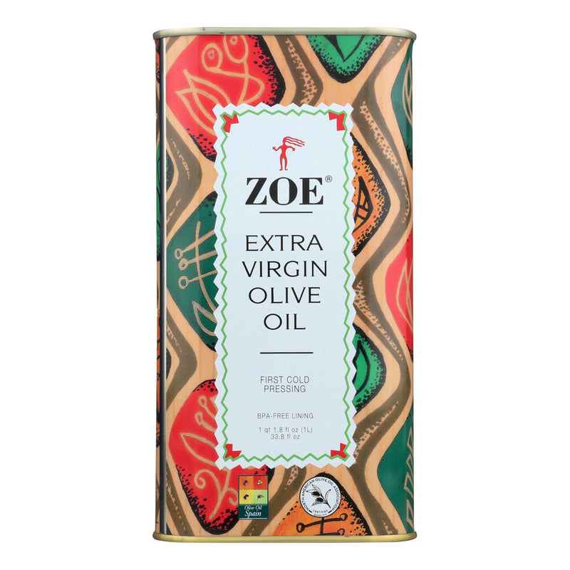 Zoe Premium Extra Virgin Olive Oil - 1 Liter (Pack of 6) - Cozy Farm 