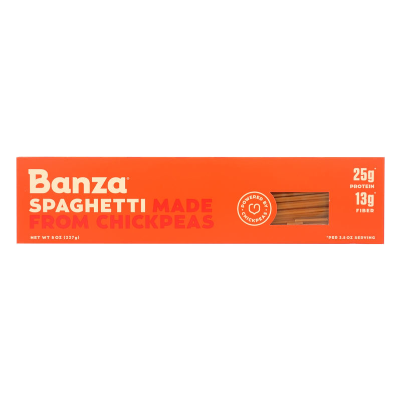 Banza Chickpea Pasta: Gluten-Free, High-Protein Spaghetti (8 Oz. Pack of 12) - Cozy Farm 
