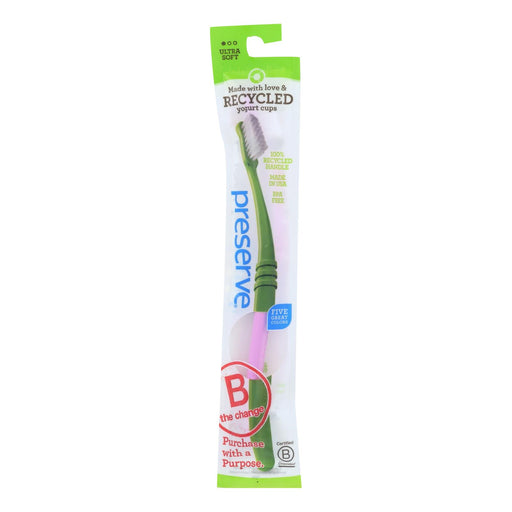 Preserve - Ultra Soft Adult Toothbrushes (Pack of 6) in Lightweight Pouch - Cozy Farm 