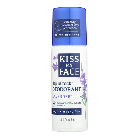 Kiss My Face Liquid Rock Deodorant Roll-on: Fresh Lavender Scent - Cozy Farm 