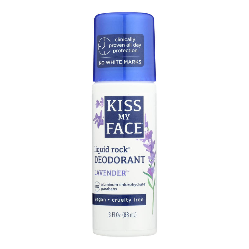 Kiss My Face Liquid Rock Deodorant Roll-on: Fresh Lavender Scent - Cozy Farm 