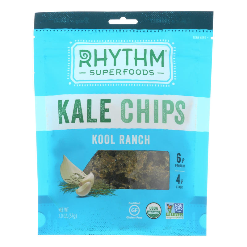 Rhythm Superfoods Kale Chips - Cool Ranch (Pack of 12 - 2 Oz.) - Cozy Farm 