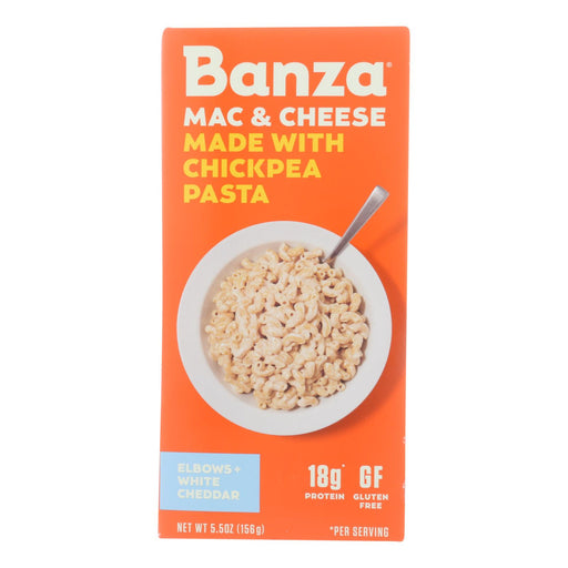 Banza Chickpea Pasta Mac and Cheese: White Cheddar, 5.5 Oz, Pack of 6 - Cozy Farm 