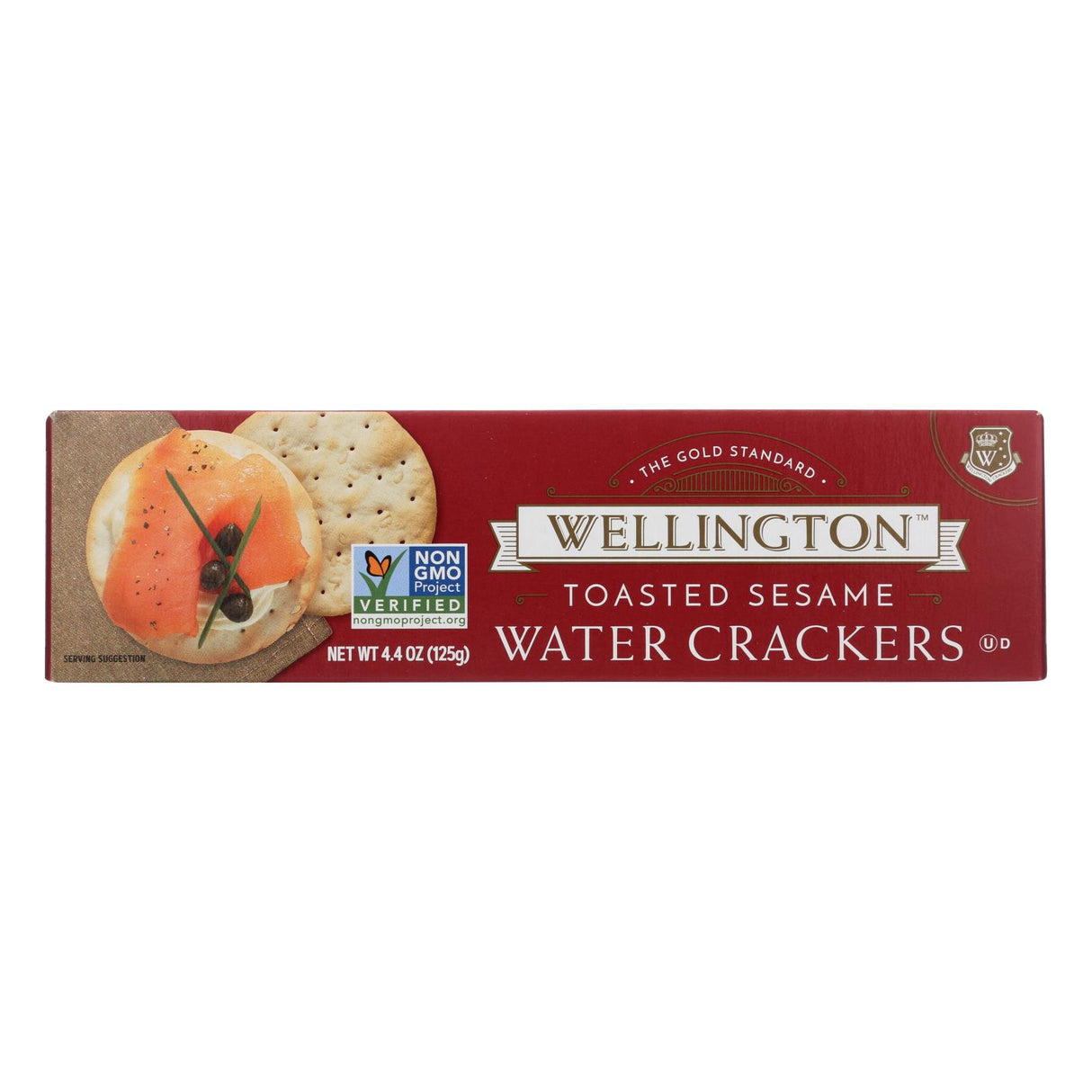 Toasted Sesame Water Crackers, 12 Pack (4.4 Oz.) Each - Cozy Farm 