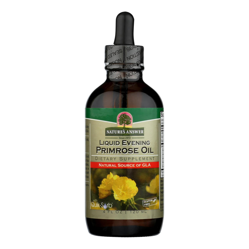 Nature's Answer Liquid Evening Primrose Oil - High-Quality Herbal Supplement - 4 Fl Oz (Pack of 4) - Cozy Farm 