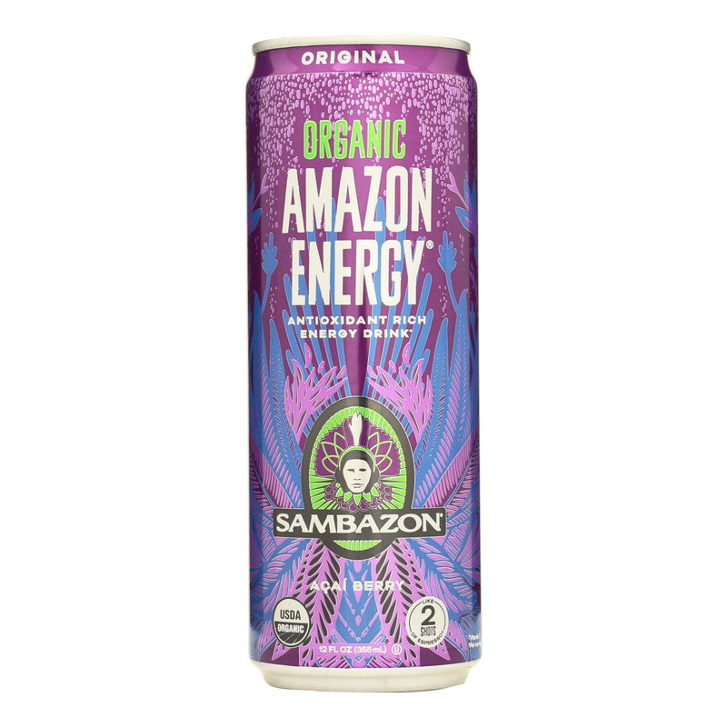 Sambazon Organic Amazon Energy Drink Original, 12 Fl Oz (Pack of 12) - Cozy Farm 