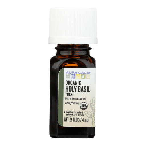 Aura Cacia Holy Basil Essential Oil - 0.25 Fl Oz - Cozy Farm 
