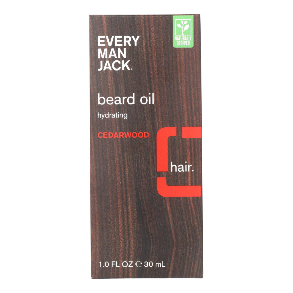Every Man Jack Beard Oil - Cedar Wood (1 Oz.) - Cozy Farm 