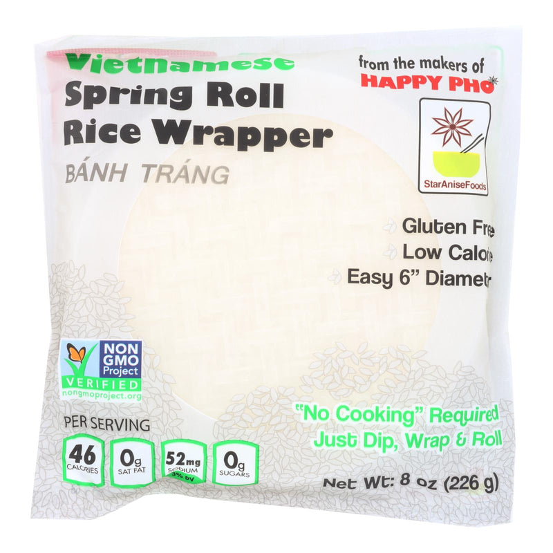 Star Anise Foods Vietnamese Rice Paper Spring Roll Wrappers (12-Pack, 8 Oz. Each) - Cozy Farm 