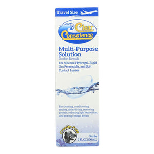 Clear Conscience Multi-Purpose Travel Size Contact Lens Solution - Cozy Farm 