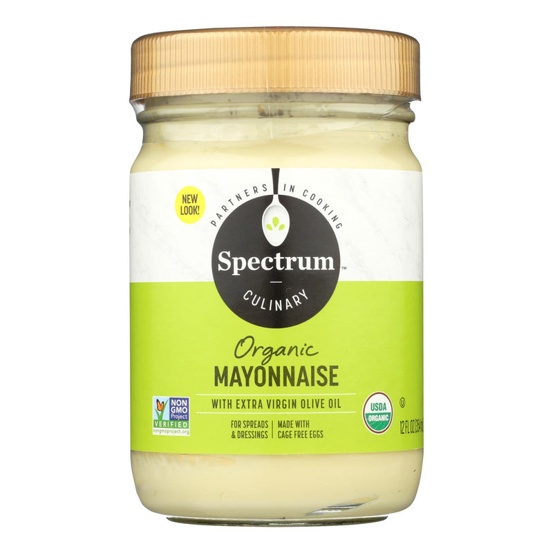 Spectrum Naturals Organic Olive Oil Mayonnaise - 12 Oz. (Pack of 12) - Cozy Farm 