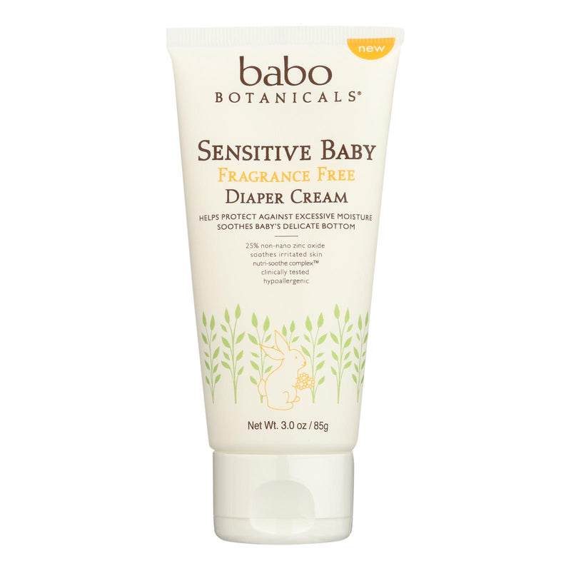 Babo Botanicals Diaper Cream for Sensitive Skin, Fat-Free (3 Oz.) - Cozy Farm 