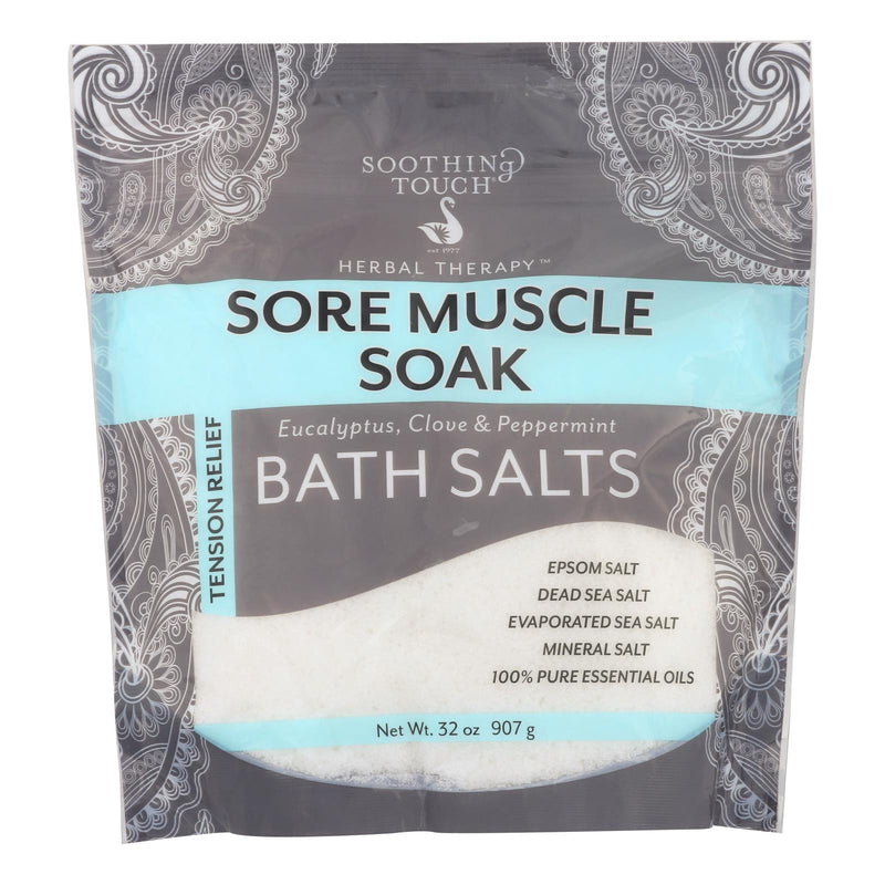 Soothing Touch Sore Muscle Soak Bath Salts - 32 Oz. - Cozy Farm 