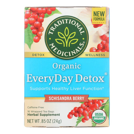 Traditional Medicinals Everyday Detox Herbal Tea, 6 Packets of 16 Bags - Cozy Farm 