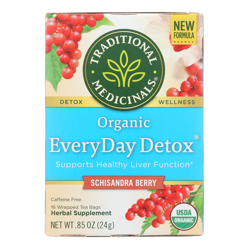 Traditional Medicinals Everyday Detox Herbal Tea (Pack of 6 - 16 Bags) - Cozy Farm 