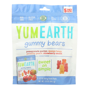 Yumearth Organics Gummy Bears - 0.7 Oz. (Pack of 12) - USDA Organic, Gluten-Free, Non-GMO - Cozy Farm 