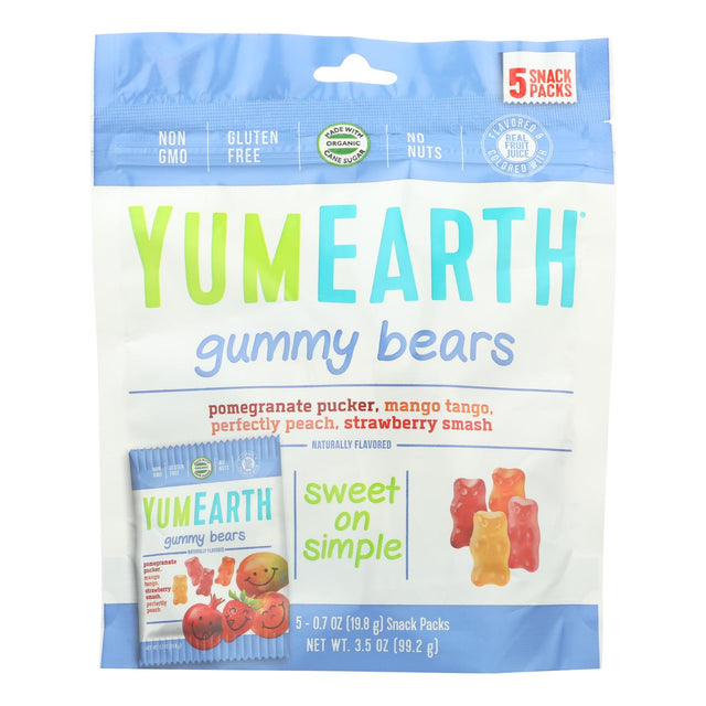 Yumearth Organics Gummy Bears - 0.7 Oz. (Pack of 12) - USDA Organic, Gluten-Free, Non-GMO - Cozy Farm 