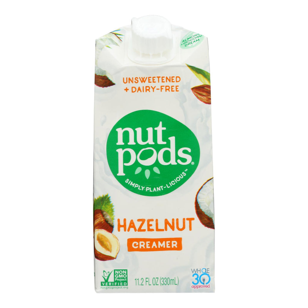 Nutpods Non-Dairy Creamer Hazelnut Unsweetened (Pack of 12) - 11.2 Fl Oz. - Cozy Farm 