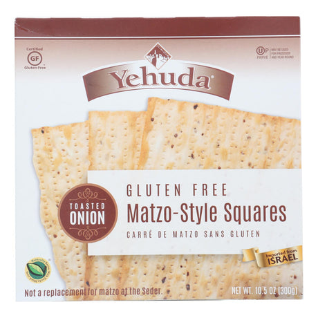 Yehuda Gluten-Free Toasted Onion Matzo Squares, 12-Pack (10.5 Oz. Each) - Cozy Farm 