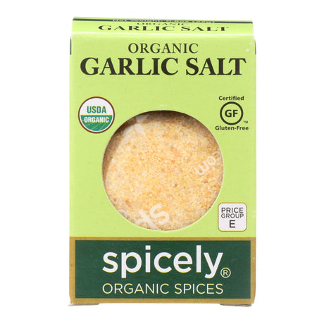 Spicely Organics Organic Garlic Salt, 0.8 oz (Pack of 6) - Cozy Farm 