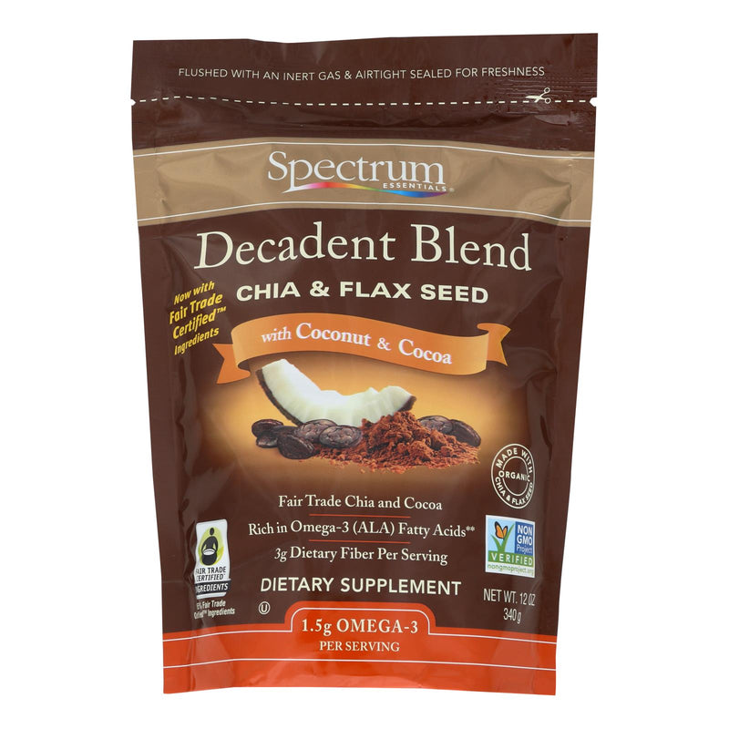 Spectrum Essential Organic Cocoa Coconut Chia Flax Blend - Cozy Farm 