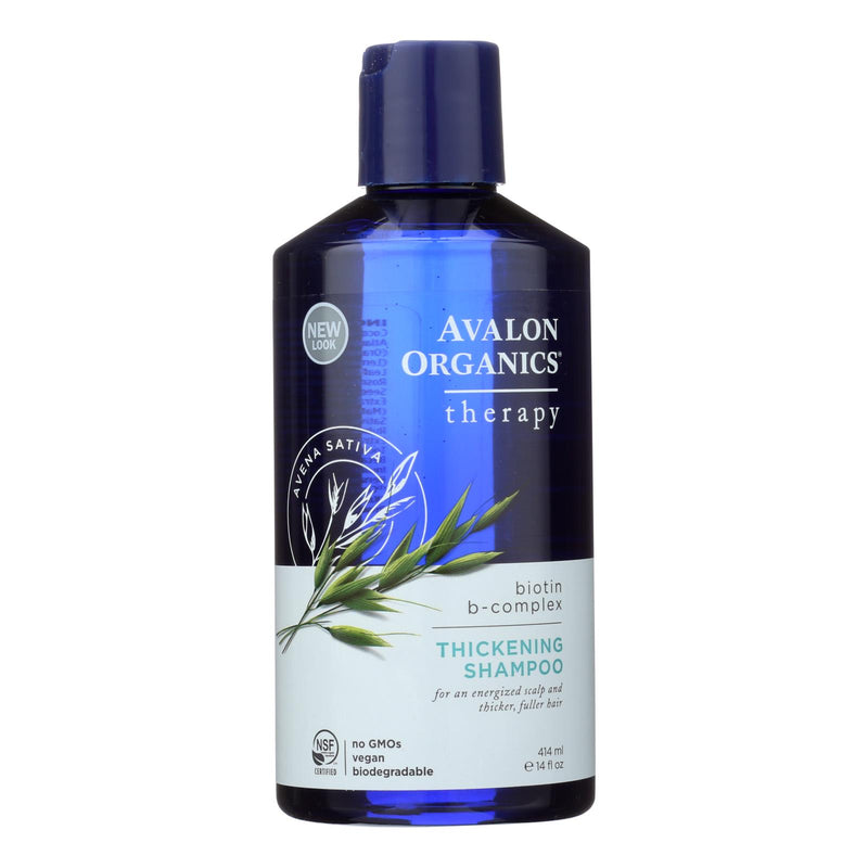 Avalon Organics Biotin B-Complex Therapy Thickening Shampoo: Nourish & Thicken Hair (14 Fl Oz) - Cozy Farm 