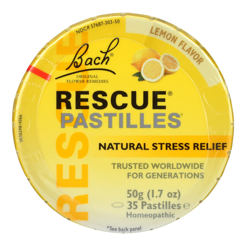 Bach Rescue Remedy Pastilles - Lemon Flavor (Pack of 12 - 50 Grm) - Cozy Farm 