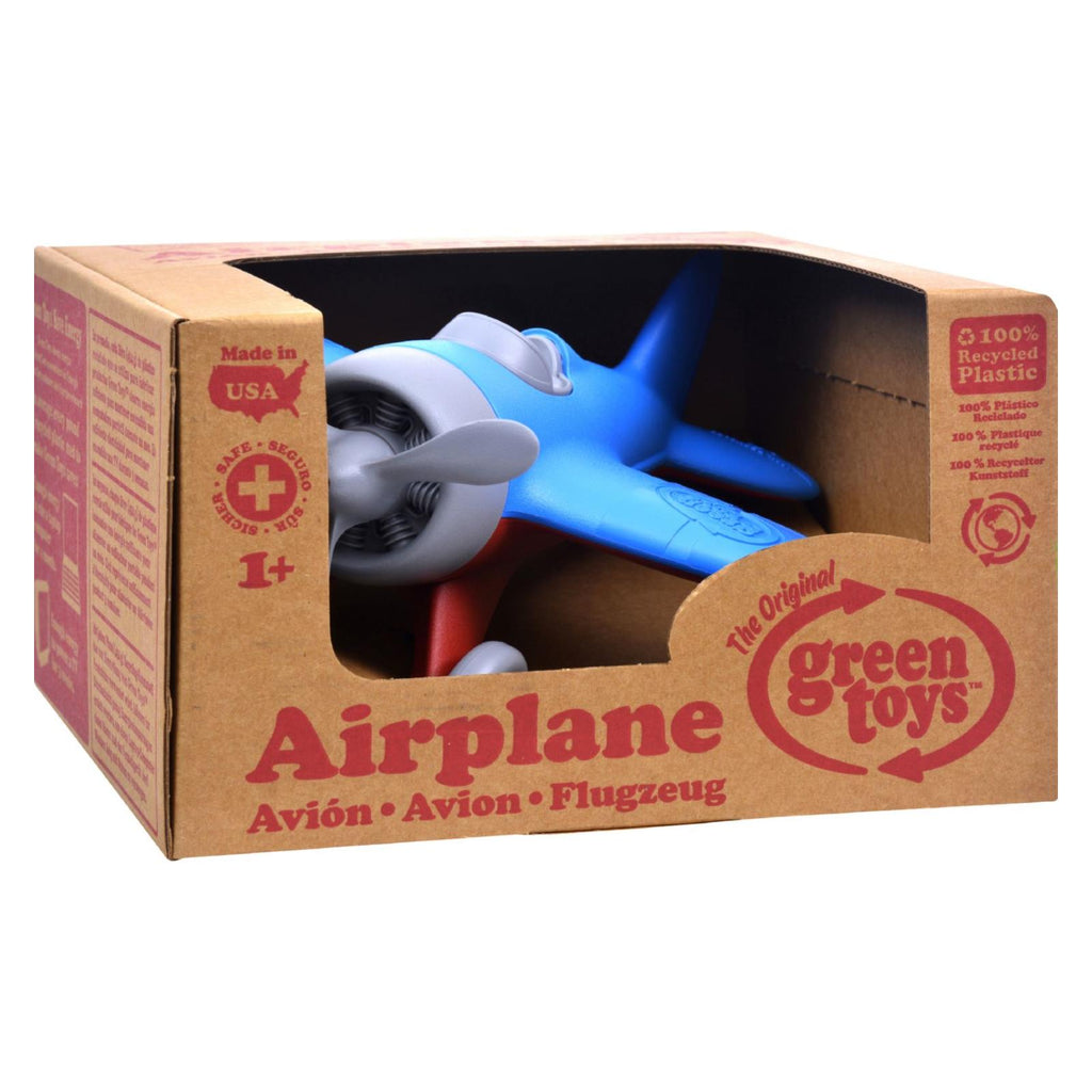 Green Toys Airplane - Blue - Cozy Farm 