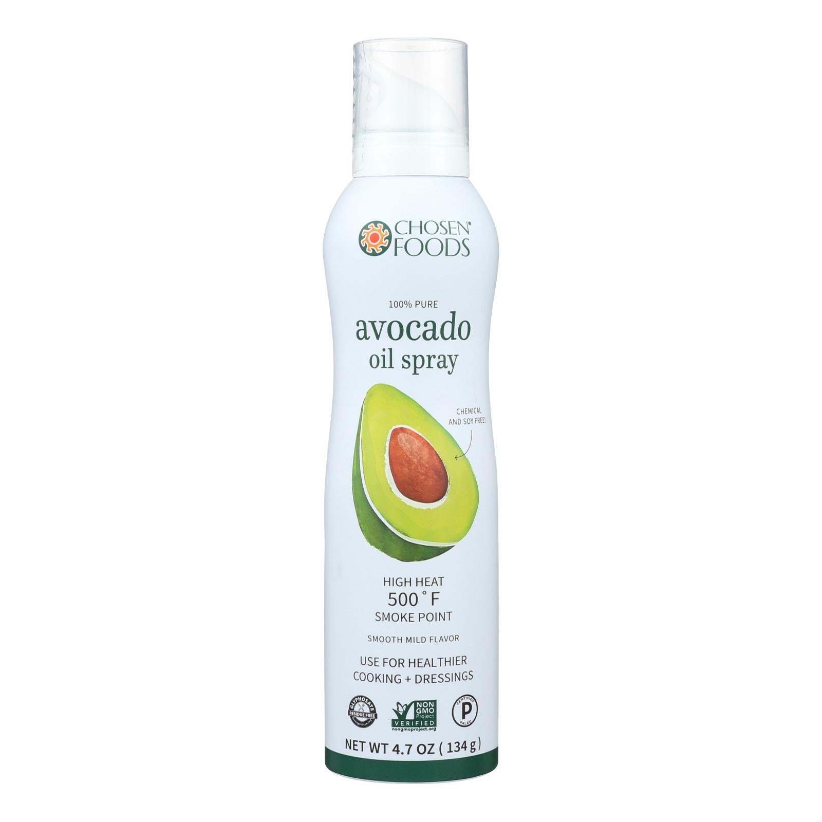 Avocado Oil Spray  Chosen Foods 100% Pure Avocado Oil Spray