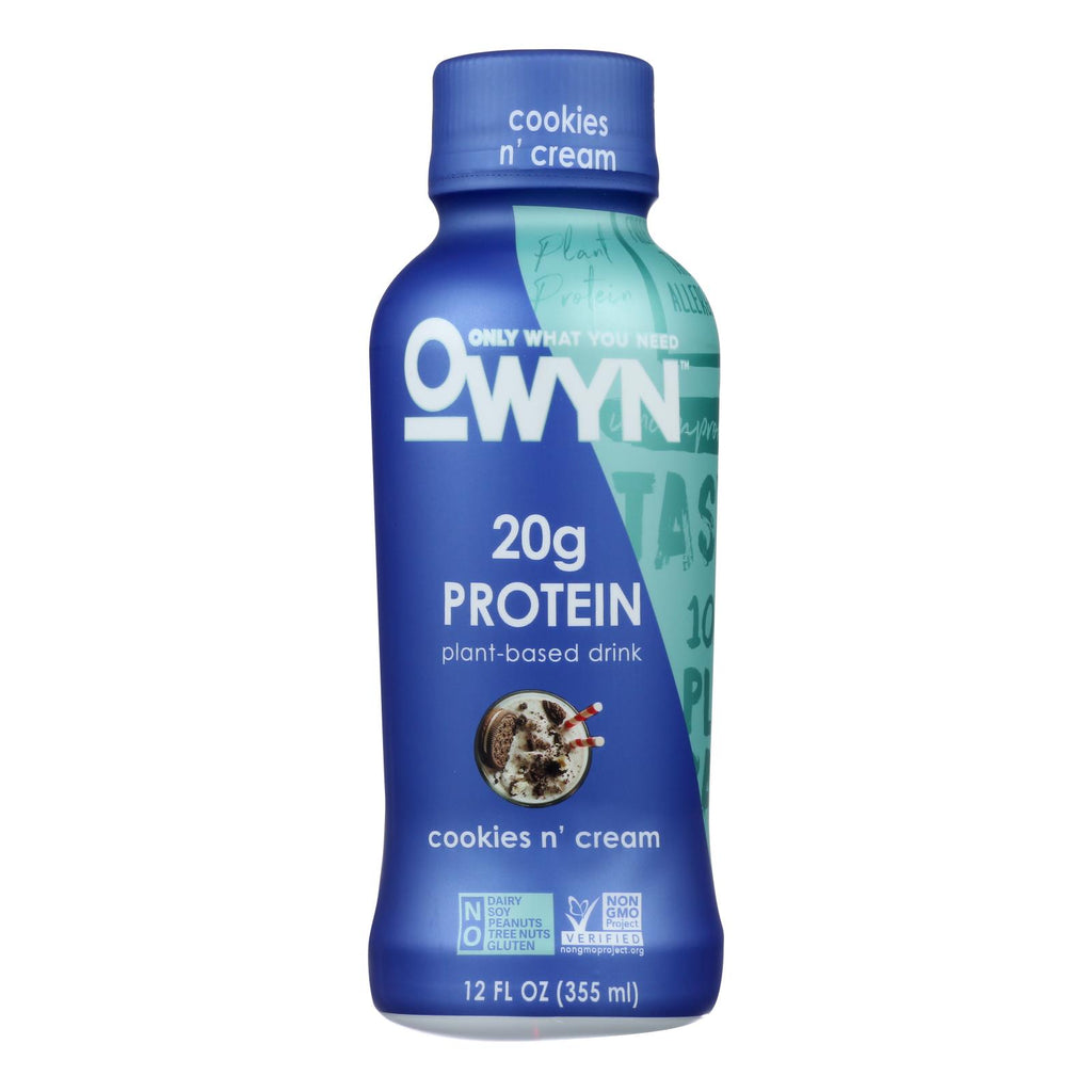 Owyn - Plant Based Cookie Cream Protein Shake (Pack of 12 - 12 Fz) - Cozy Farm 