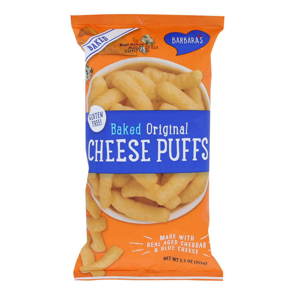 Barbara's Bakery Baked Original Cheese Puffs (Pack of 12) - 5.5 Oz. - Cozy Farm 
