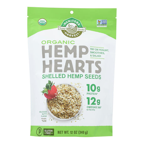 Manitoba Harvest Organic Hemp Hearts Shelled Hemp Seed, 12 Oz, Pack of 6 - Cozy Farm 