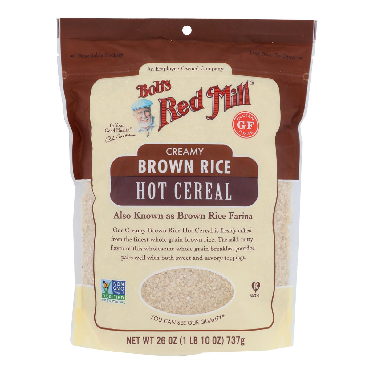 Bob's Red Mill Brown Rice Farina, Gluten-Free, 4-Pack, 26 Oz Each (Total 104 Oz) - Cozy Farm 