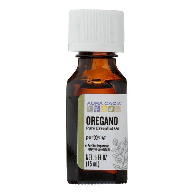 Aura Cacia 100% Pure Oregano Essential Oil, 0.5 Fl Oz - Cozy Farm 