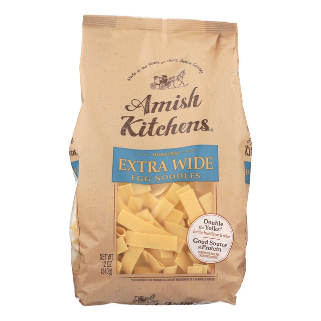 Amish Kitchen Noodles - Extra Wide (Pack of 12) - 12 Oz. - Cozy Farm 