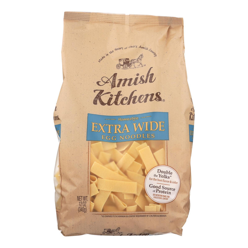 Amish Kitchen Noodles - Extra Wide (Pack of 12) - 12 Oz. - Cozy Farm 