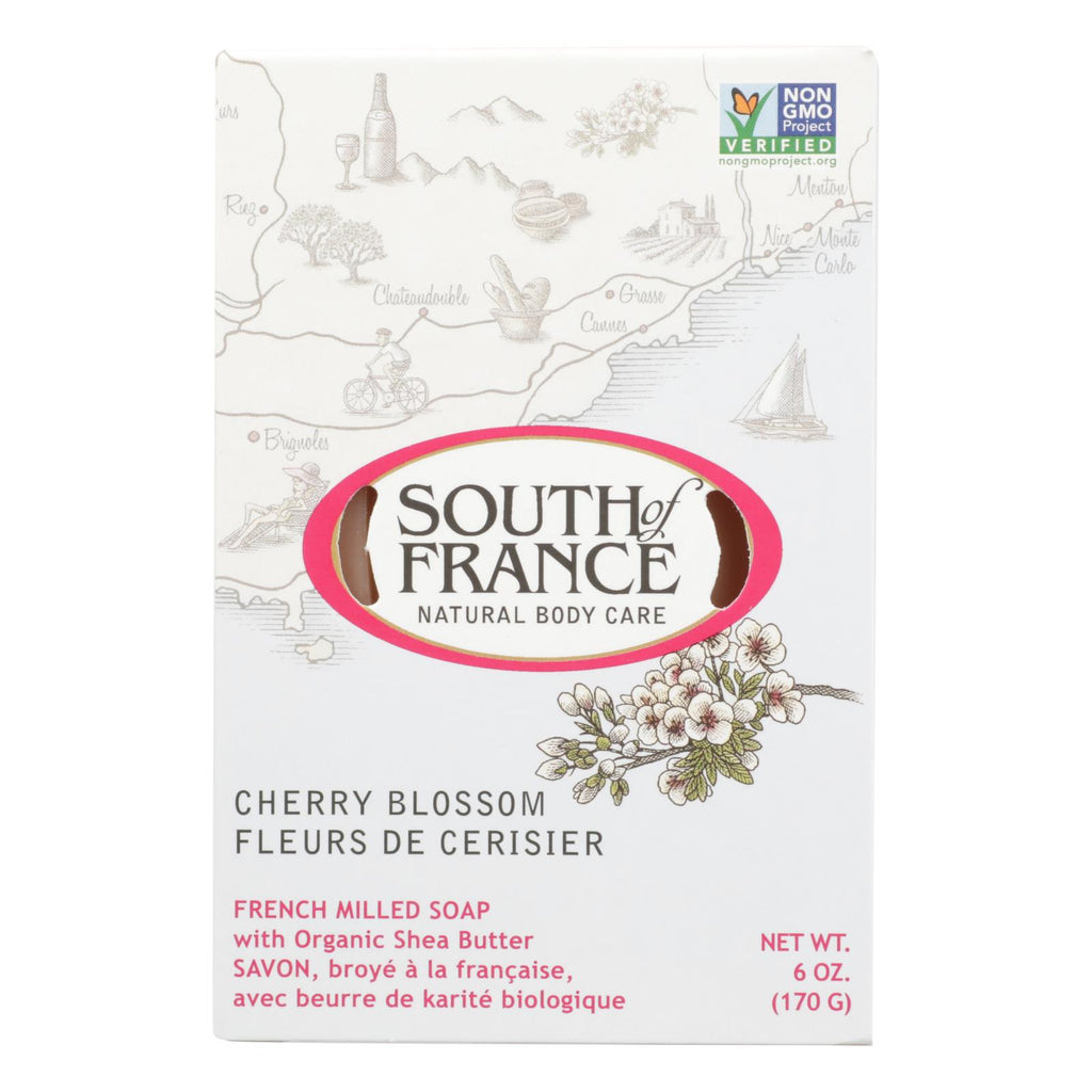 South Of France Cherry Blossom Bar Soap (Pack of 1 - 6 Oz.) - Cozy Farm 