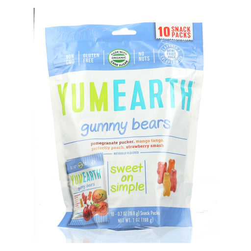 YumEarth Organics Gummy Bears - Organic Plant-Based Snack Pack (Pack of 12) .7 Oz - Cozy Farm 