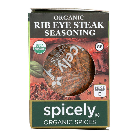 Spicely Organics Steak Seasoning: USDA Organic, Zero Calories, Gluten-Free (Pack of 6) - 0.6 Oz. - Cozy Farm 