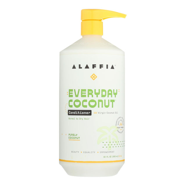 Alaffia Everyday Coconut & Ginger Conditioner - 32 Fl Oz - Cozy Farm 