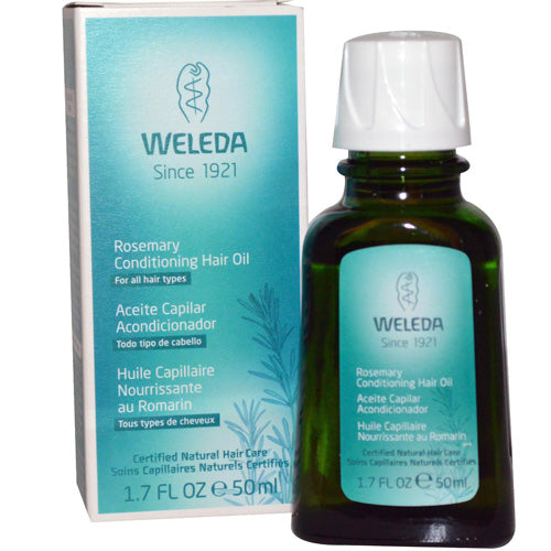 Weleda Conditioning Hair Oil with Rosemary Extract, 1.7 Fl Oz - Cozy Farm 