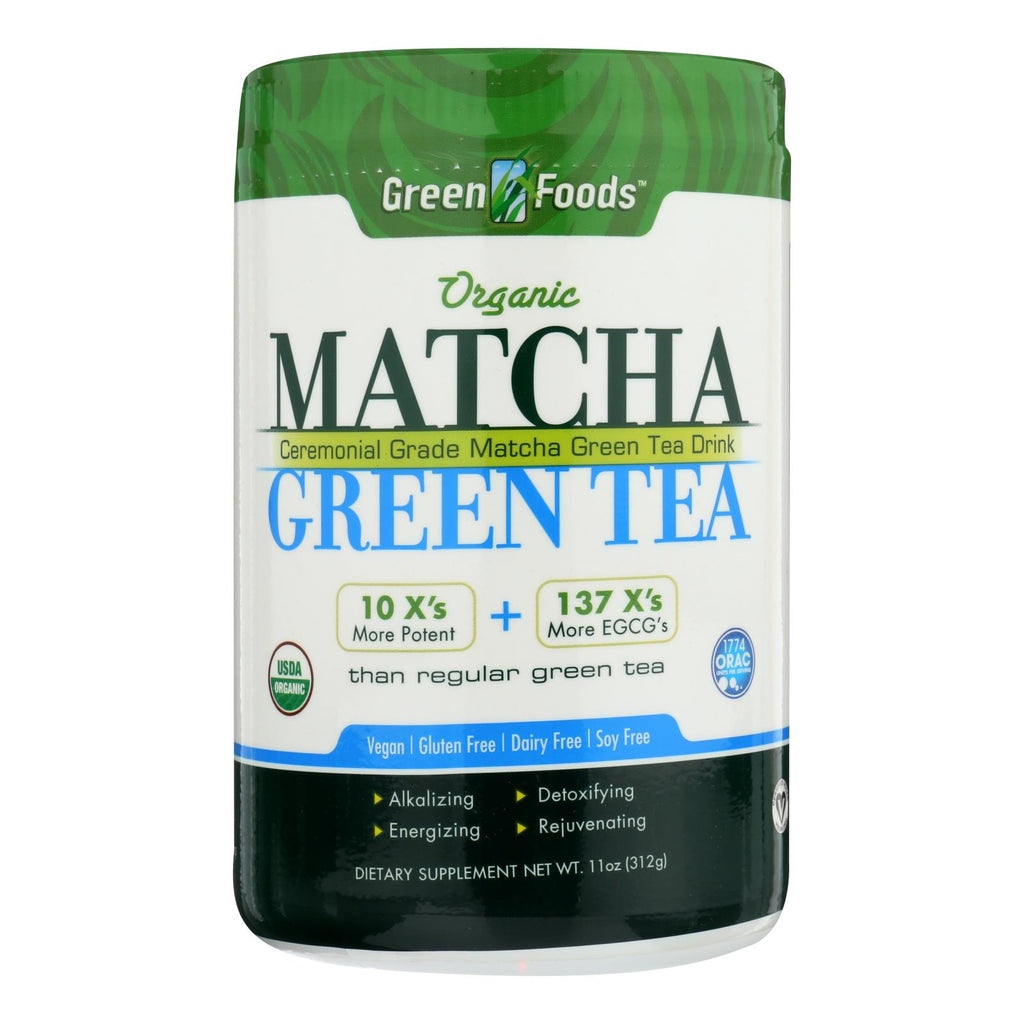 Organic Green Foods Matcha Green Tea (Pack of 11 Oz.) - Cozy Farm 