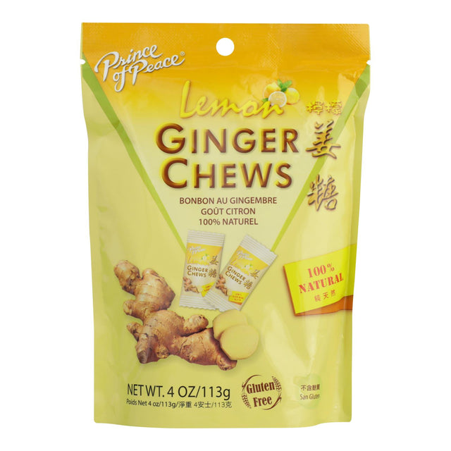 Prince Of Peace Ginger Lemon Throat Chews (4 Oz.) - Cozy Farm 